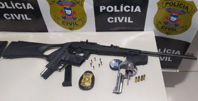 FISCALIZAÇÃO: Polícia Civil prende três pessoas por porte ilegal de arma de fogo e pesca ilegal em Porto Alegre do Norte (MT)