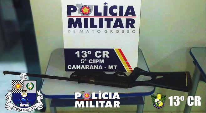 Policia Militar realiza prisão de suspeito por violência doméstica em Canarana