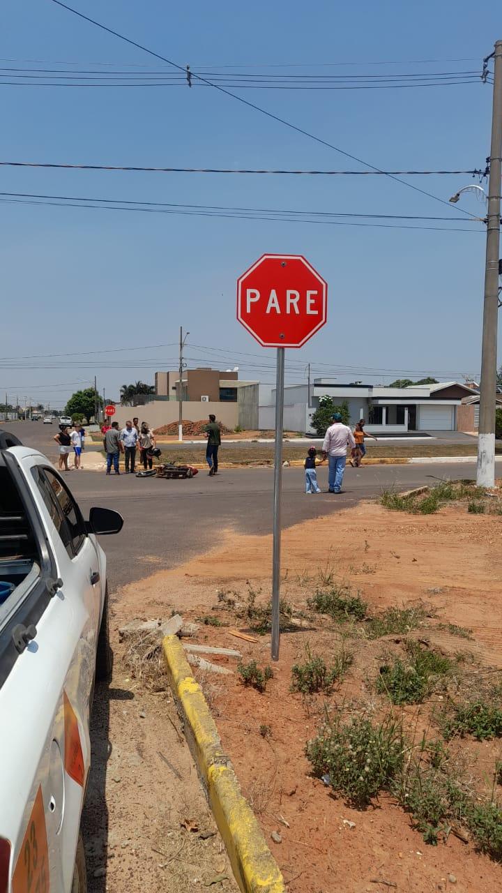 ACIDENTE DE TRANSITO NA AVENIDA NORTE