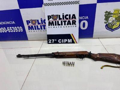 BOLETIM DE OCORRÊNCIA: Homem é flagrado com arma de fogo pronta para atirar em esposa e familiares em Confresa (MT)