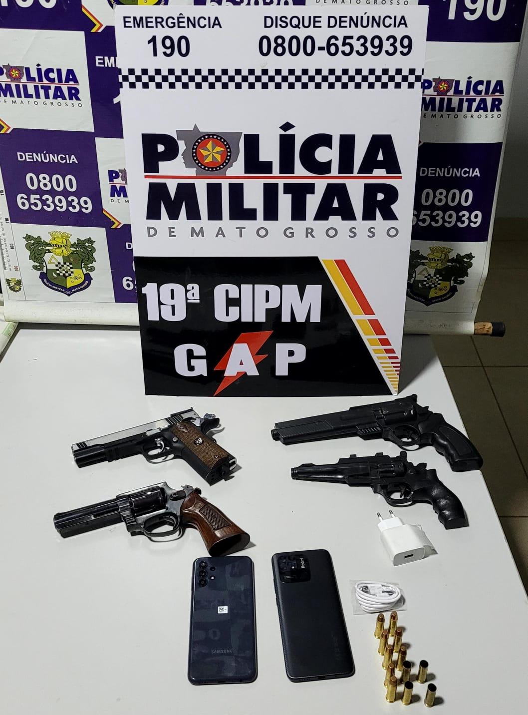 POLICIA MILITAR DO 19ª DE QUERÊNDE APREENDE DOIS SUSPEITOS DE FURTO E DANOS E PORTE ILEGAL DE ARMA DE FOGO.