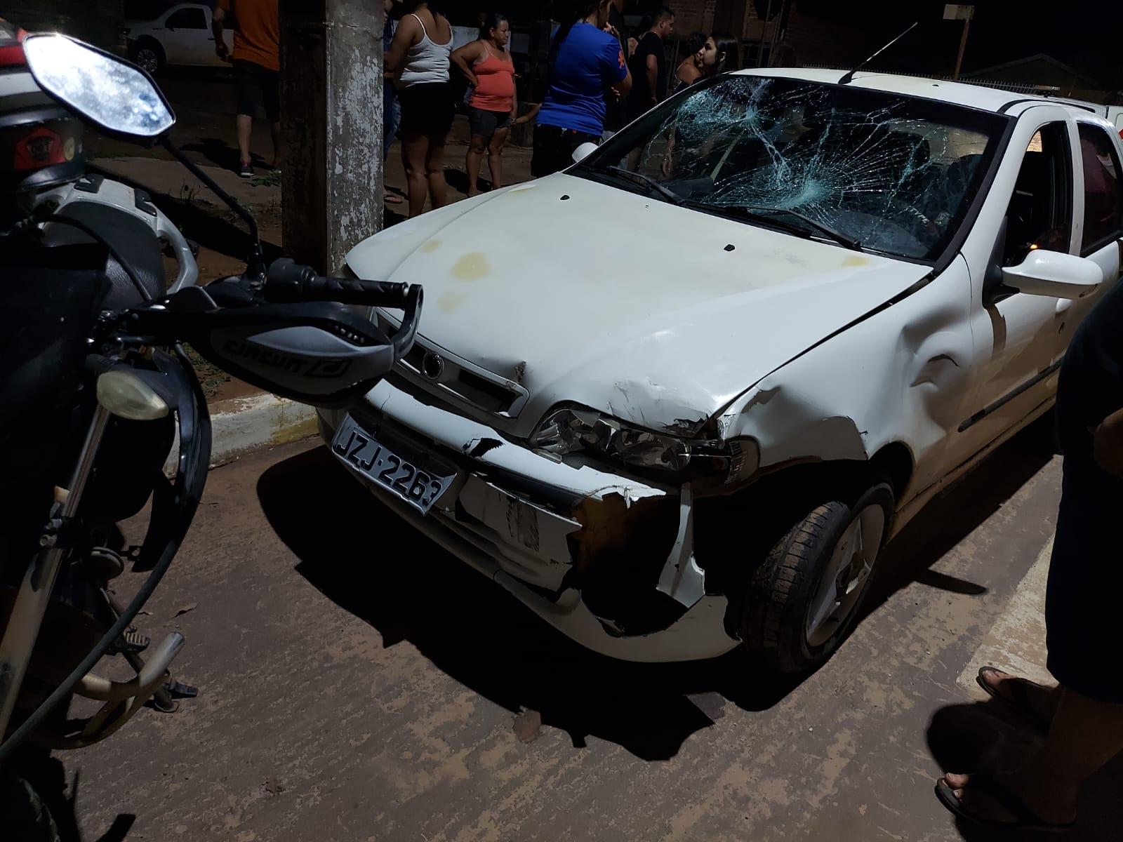 ACIDENTE DE TRÂNSITO NA AVENIDA NORTE DEIXA HOMEM COM FRATURA EXPOSTA