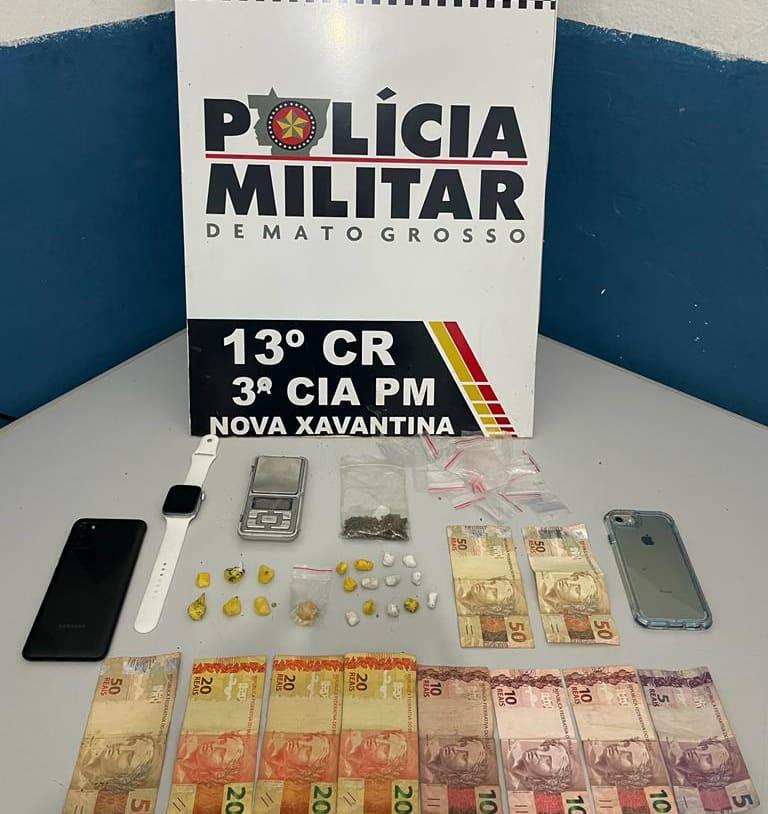 Polícia Militar de Nova Xavantina apreende menores de idade com entorpecentes