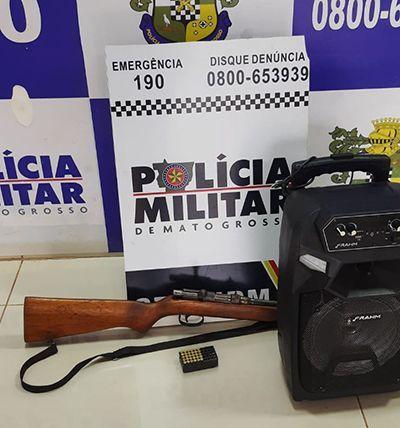 BOLETIM DE OCORRÊNCIA: Idoso aciona a PM por perturbação de sossego em Confresa (MT); policiais a apreendem arma de fogo não registrada