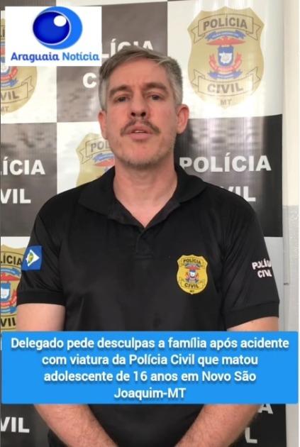 Delegado apura morte de menor após viatura atingir moto durante perseguição em Novo São Joaquim VEJA VÍDEO