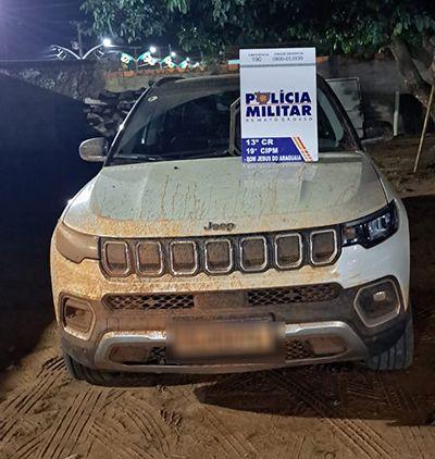 Jeep furtado em São Félix do Araguaia é recuperado durante operação conjunta em Bom Jesus do Araguaia