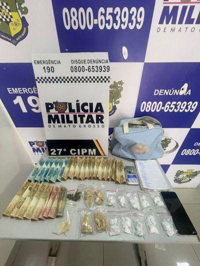 Mulher com extensa ficha criminal é presa enquanto distribuía drogas em Confresa