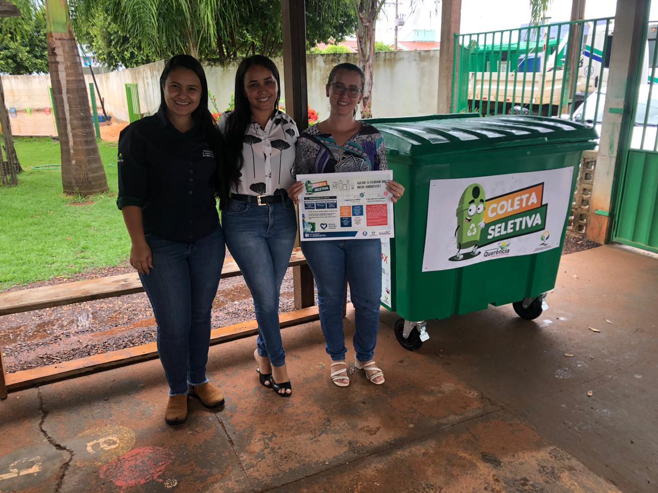 Secretaria de Agricultura e Meio Ambiente distribuiu contêiners para coleta de recicláveis