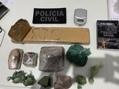 Polícia Civil prende traficante e fecha boca de fumo em Alto Boa Vista