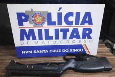 ESTAVA BÊBADO: Homem atira na casa do vizinho incomodado com barulho de bombinhas em Santa Cruz do Xingu (MT)