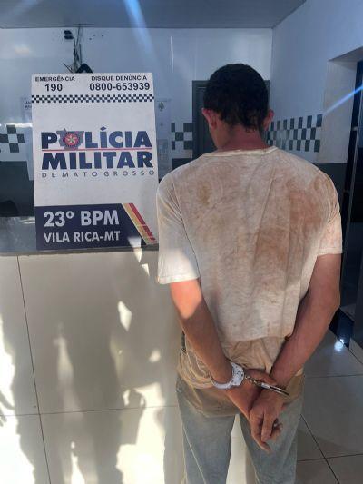 Homem invade igreja católica em Vila Rica (MT) para cometer furto mas é preso pela PM