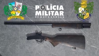 Polícia Militar prende motociclista que ransportava arma de fogo na BR-158 em Vila Rica