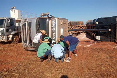 Caminhoneiro morre esmagado por cabine de caminhão em fazenda de Espigão do Leste