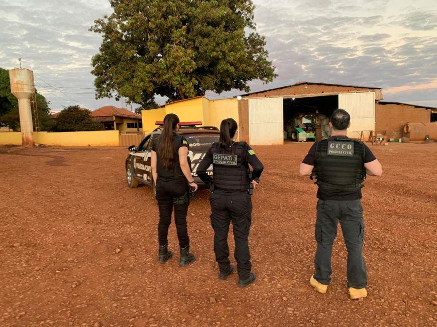 Grupo criminoso responsável por furtos de defensivos em fazendas na região Araguaia e em outras partes do Estado é preso pela polícia