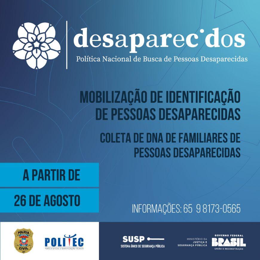 Mobilização nacional busca identificar pessoas desaparecidas