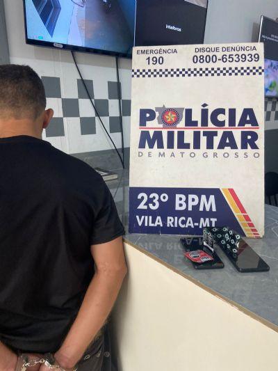 Polícia Militar prende em flagrante suspeito de estupro de vulnerável em Vila Rica