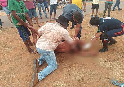 Morador de rua é atropelado ao tentar fugir de agressor em Confresa (MT)