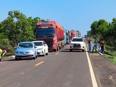 BR-158 é bloqueada entre Água Boa e Nova Xavantina após morte de indígena