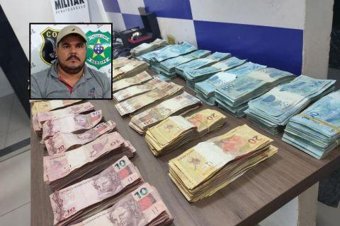 Mais de R$ 300 mil foram apreendidos com trio morto durante confronto com a PM em Confresa (MT)